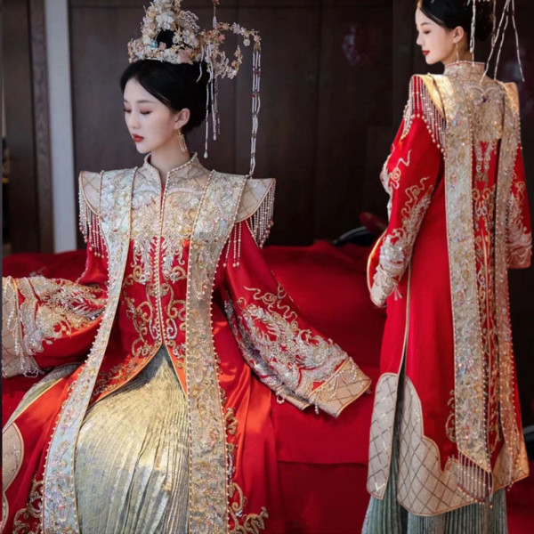 新娘龍鳳褂中式結婚禮服